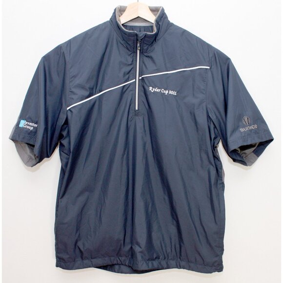 Sunice Mens Golf Jacket 2011 Ryder Cup Embroidered Investor Group Large 1/4 Zip - Picture 1 of 5